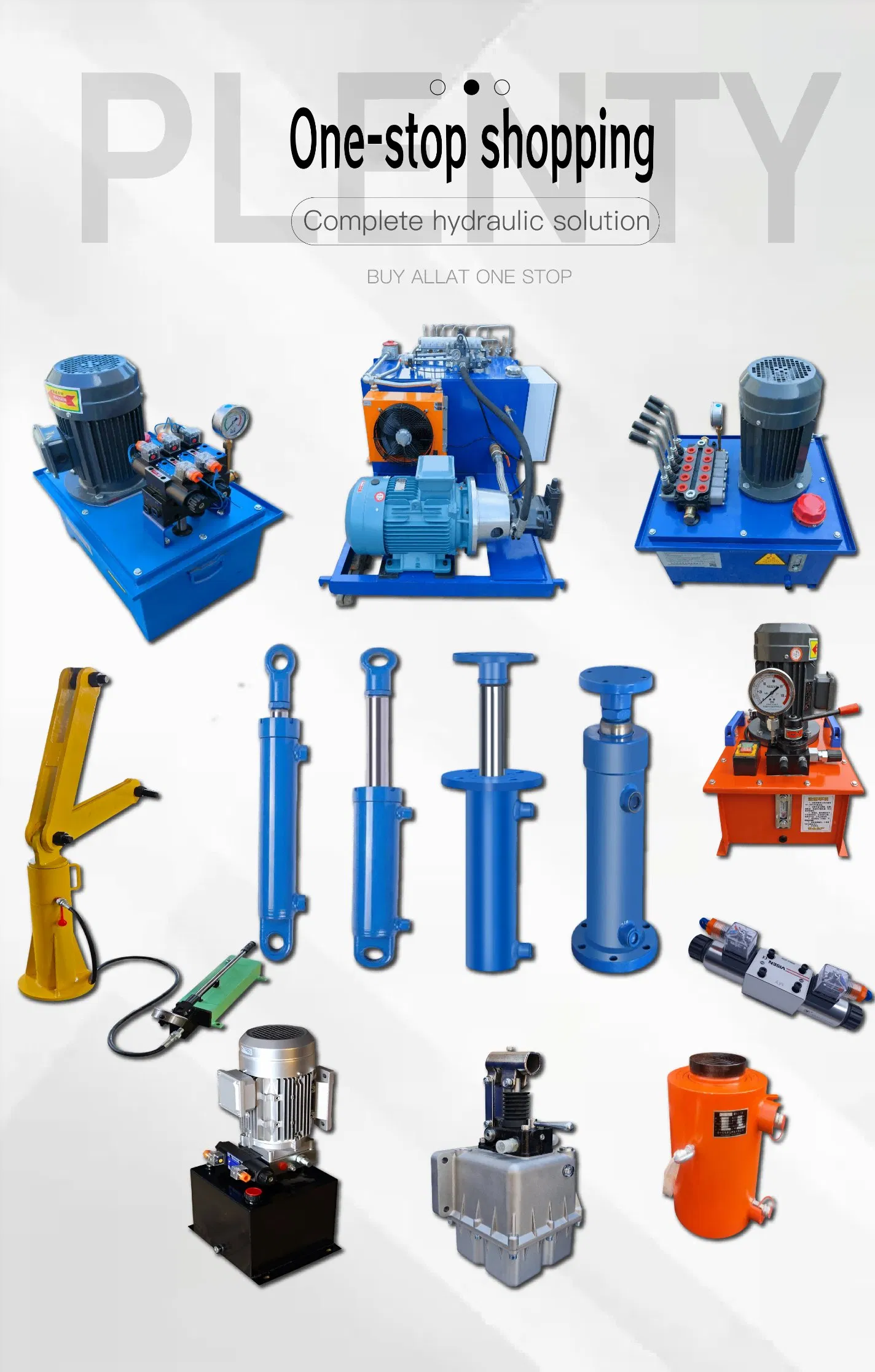 Custom Auto Manual Valve Mobile Hydraulic Station Oil Power Pump Hydraulic