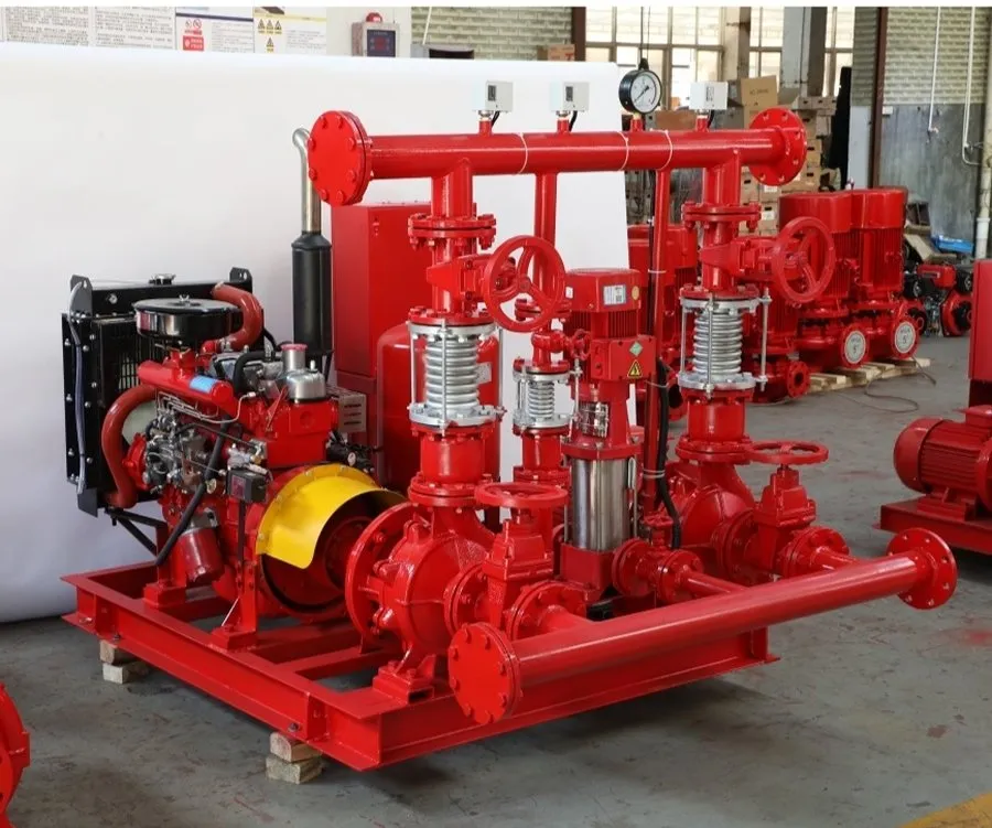 Efficient Cooling System Edj 200/9-40-38-4 Fire Fighting Diesel Power Water Pump Set