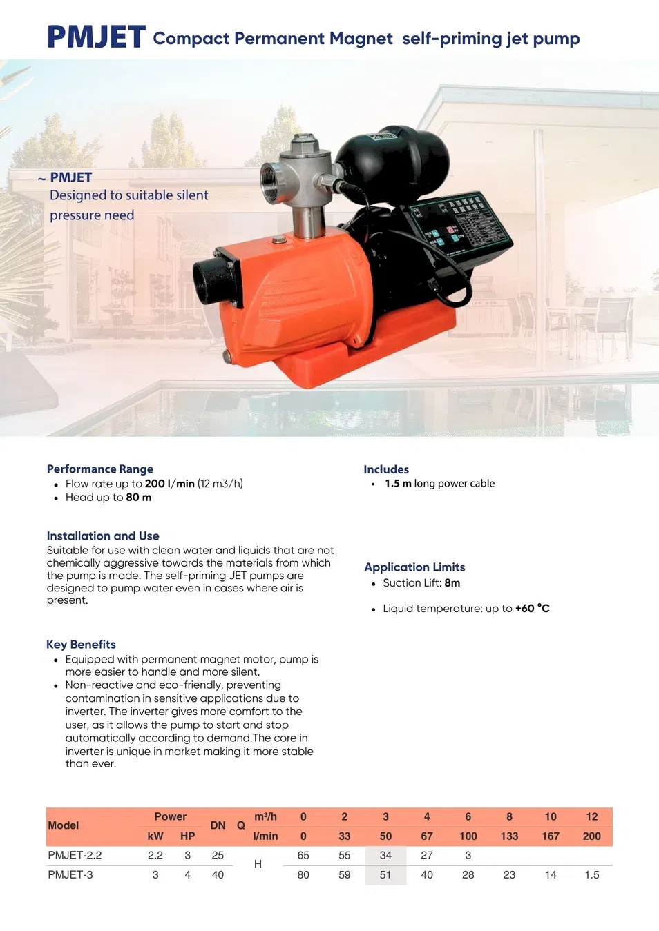 Eel Permanent Magenet Silent Booster Horizontal Pump Multistage Water Pump for High Rise Building