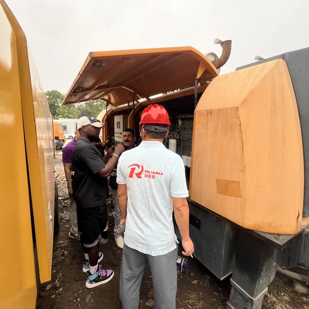 Used Sanny Diesel Trailer Conctrete Pump Hbt8018c-5 85m3/H Trailer Pump with Brand New Condition Small Concrete Pump Mini Concrete Pump Portable Concrete Pump