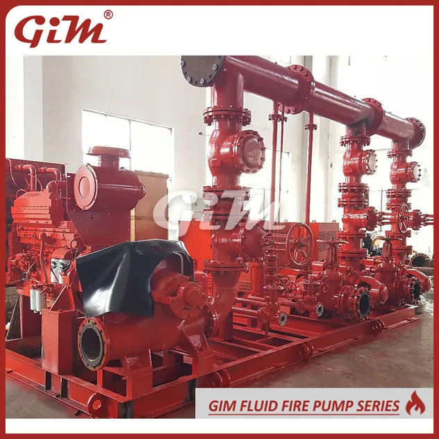 Fire Pump System Diesel Engine Drive Fire Fighting Pump Set