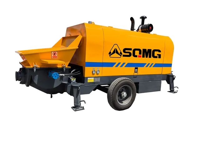 Portable Concrete Delivery Pump 180*1300mm Cylinder Mini CE Cement Pump for Residential Building