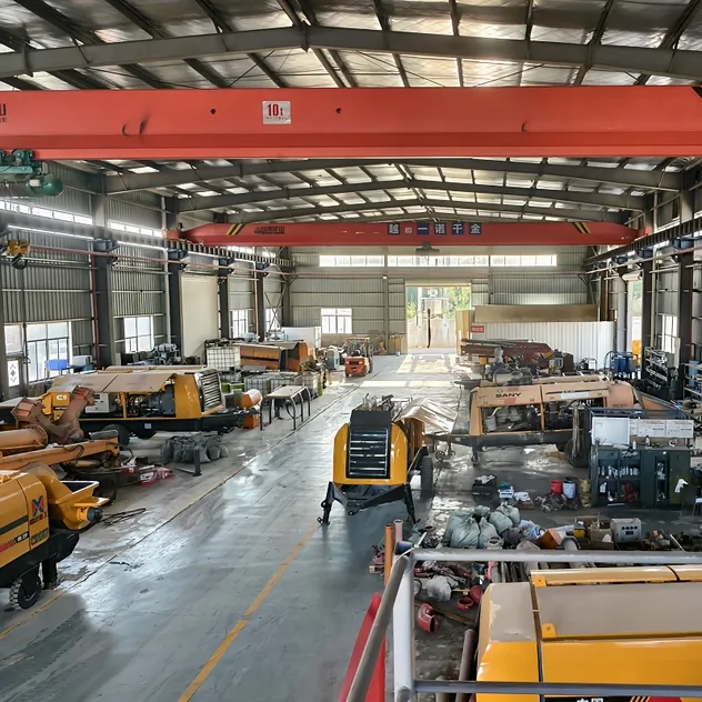 Used Sanny Diesel Trailer Conctrete Pump Hbt8018c-5 85m3/H Trailer Pump with Brand New Condition Small Concrete Pump Mini Concrete Pump Portable Concrete Pump