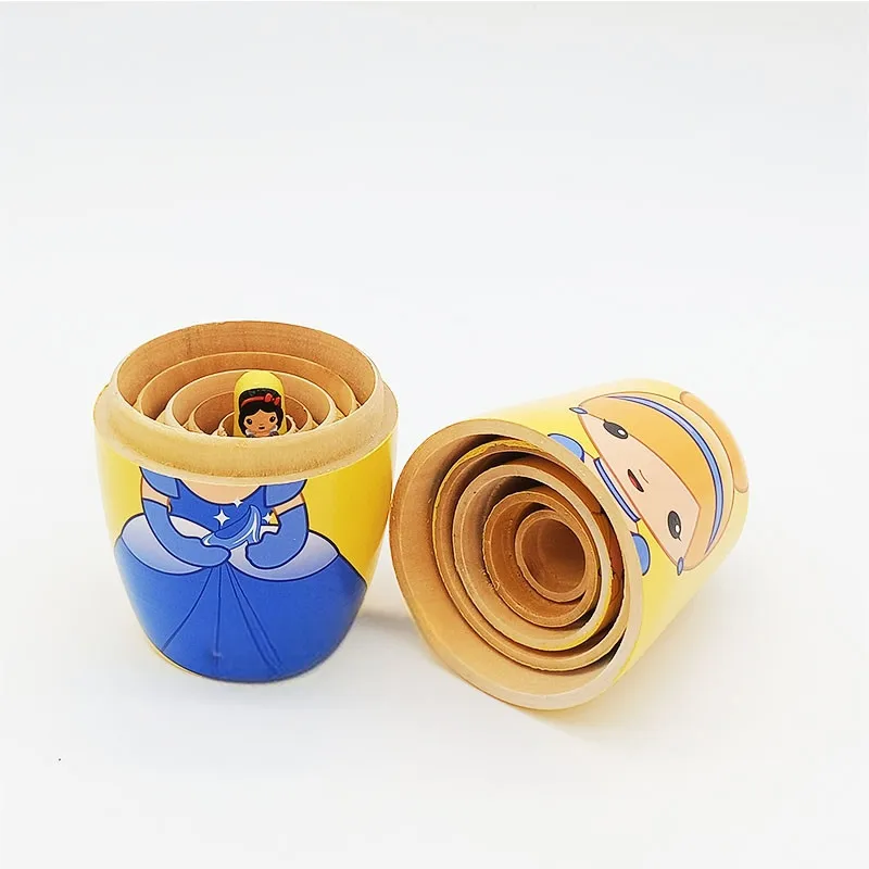 Princess Wooden Russian Nesting Dolls 3