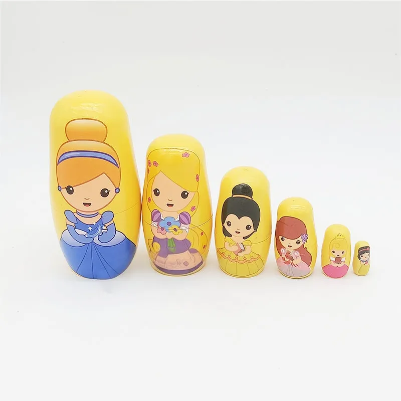 Princess Wooden Russian Nesting Dolls 2