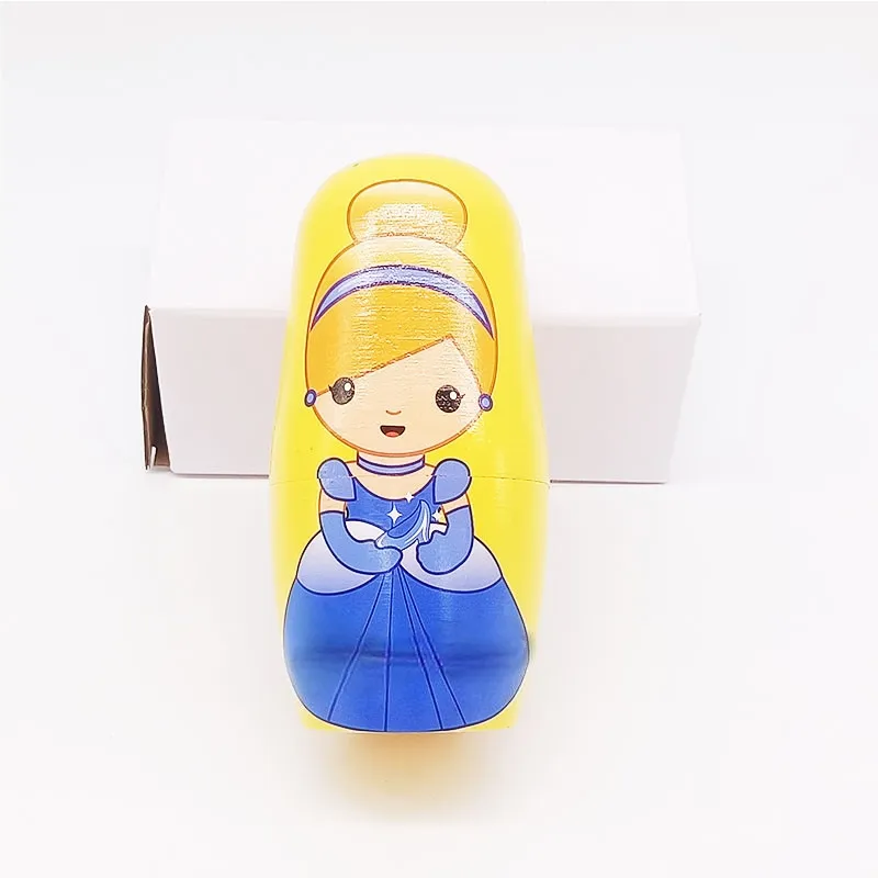 Princess Wooden Russian Nesting Dolls 4