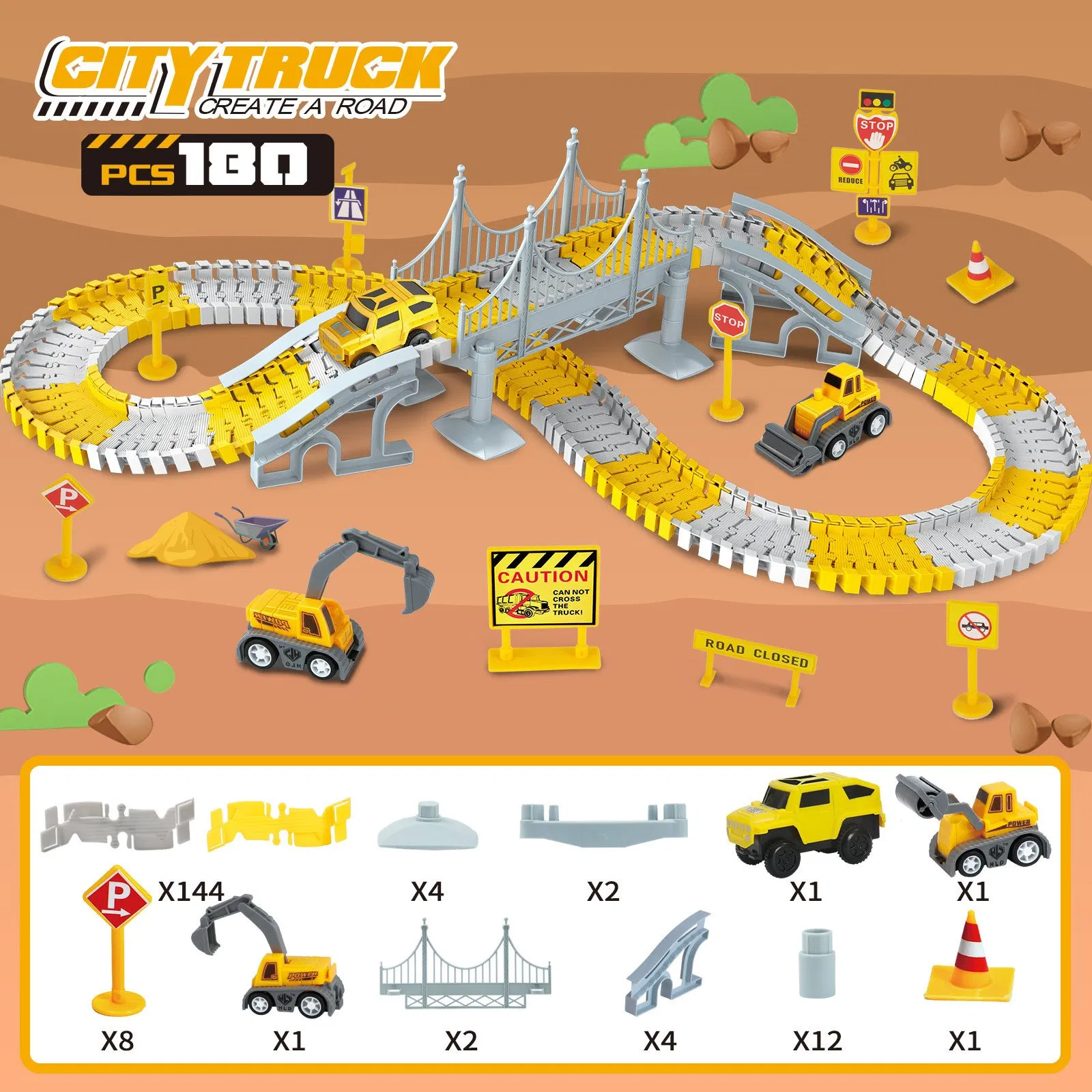 Hot Selling Educational Building Blocks Track Toy Set Disassembly Engineering Vehicle Educational Building Blocks Toys