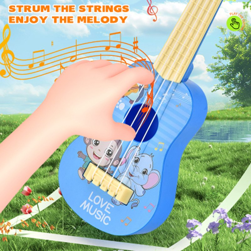 Wholesale Educational Musical Instrument Toy Kids Animal Cartoon Guitar Toy