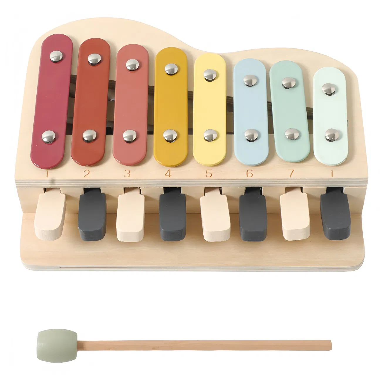 Children Kids Infant Baby Candy Parks Car Christmas Instruments OEM Manufacturer Wholesale Fancy Wooden Musical Set Toy