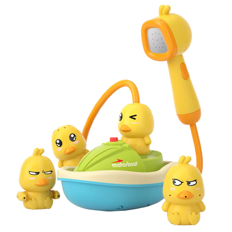Zhiqu 2023 Electric Duck Shape Bath Boat Toy for Toddlers Summer Water Fun with Kids Plastic Baby Shower Playing Function