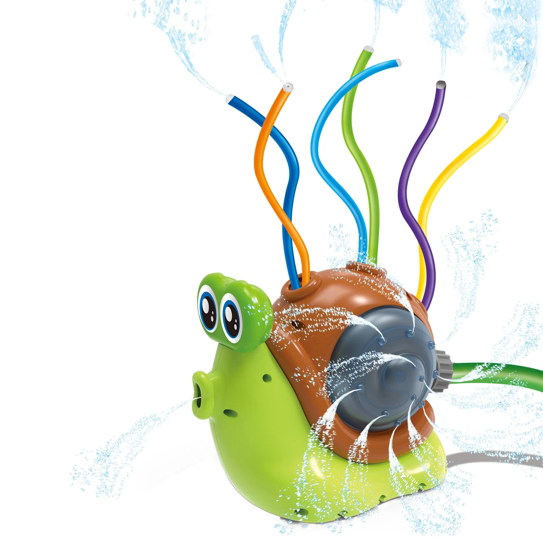 Amazon Wholesale Hot Sell Novelty Water Toy Cute Snail Interaction Toy Baby Plastic Summer Outdoor Beach Toy Children Kid Funny Squize Toy