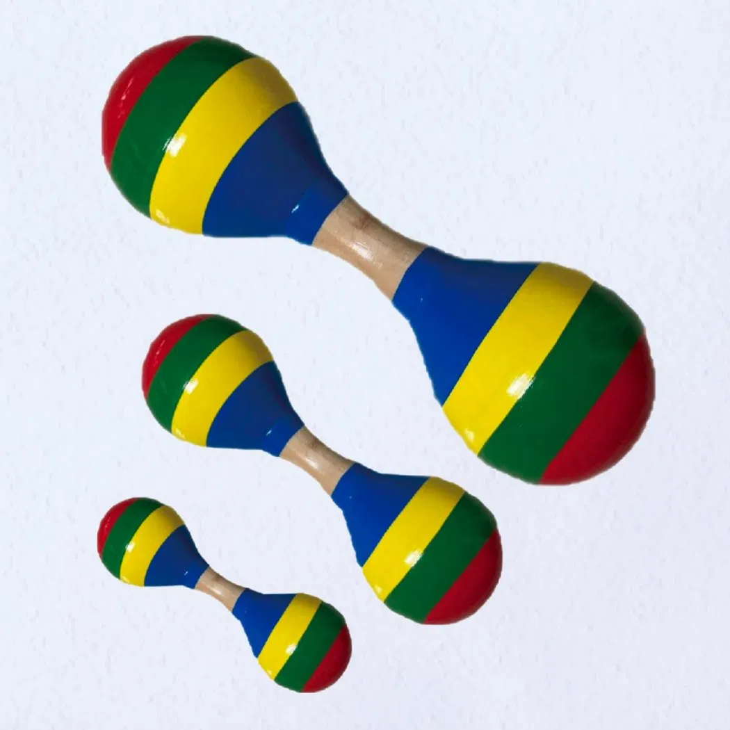 Wooden Rainbow Electric Educational Portable Toddler Musical Instrument Colorful Play Toys Set