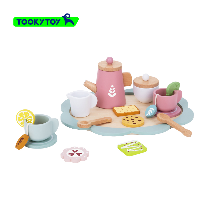 Joyful Afternoon Tea Children's Toy Set Wooden Kitchen Toys Pretend Toy Kids Role Play Toy