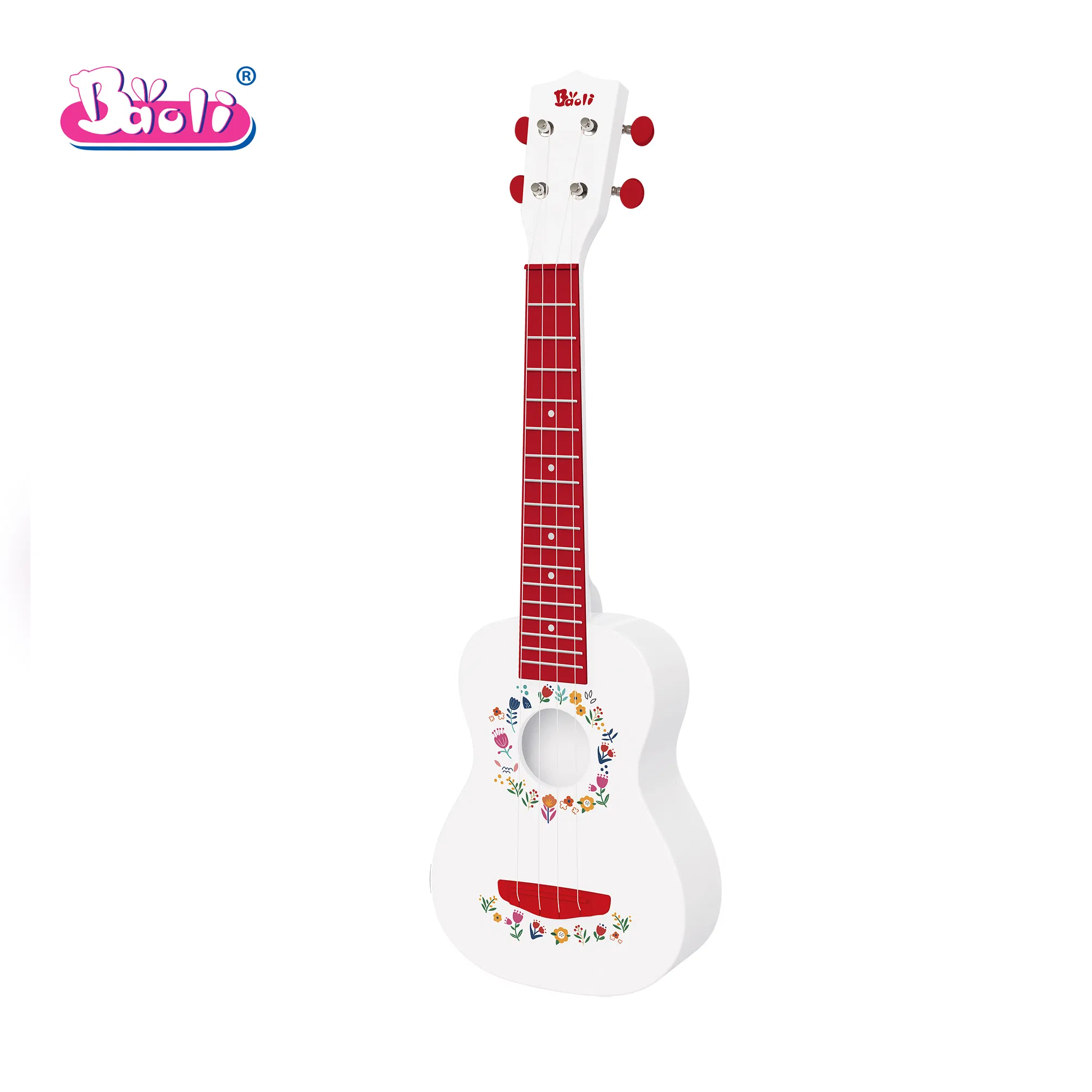 Baoli Hot Sale Ukulele Guitar Plastic Baby Instrument Musical Educational Toy
