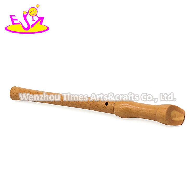 2022 Wholesale Educational Wooden Musical Instrument Flute Toy for Kids W07D024