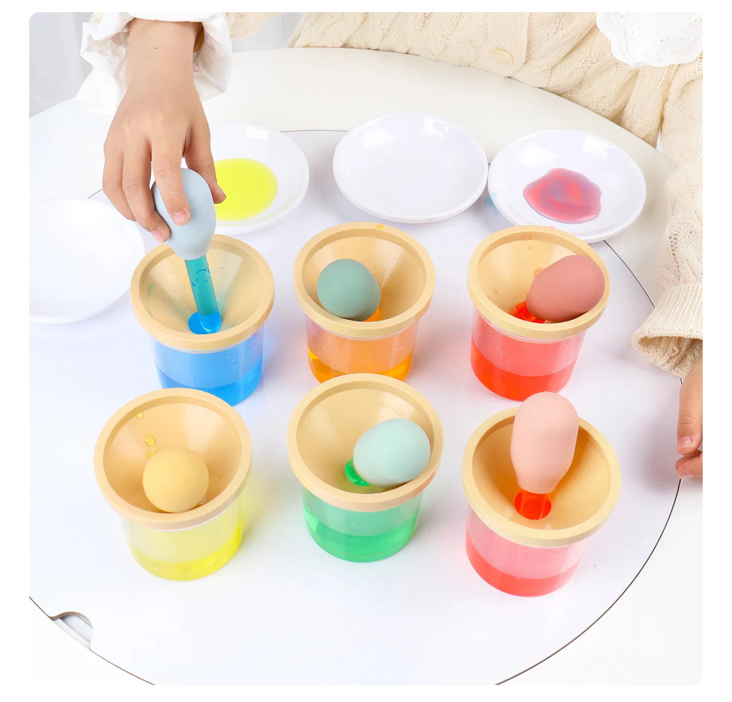 Modern Multifunction Sensory Drip Toy for Home Office and Living Room