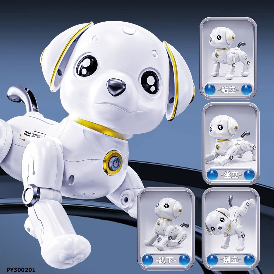 Hot Sale Wholesale Intelligent Ai Programming Remote Control Robot Dog Toys in Plastic Gift Box for Boys and Girls Made of ABS Plastic