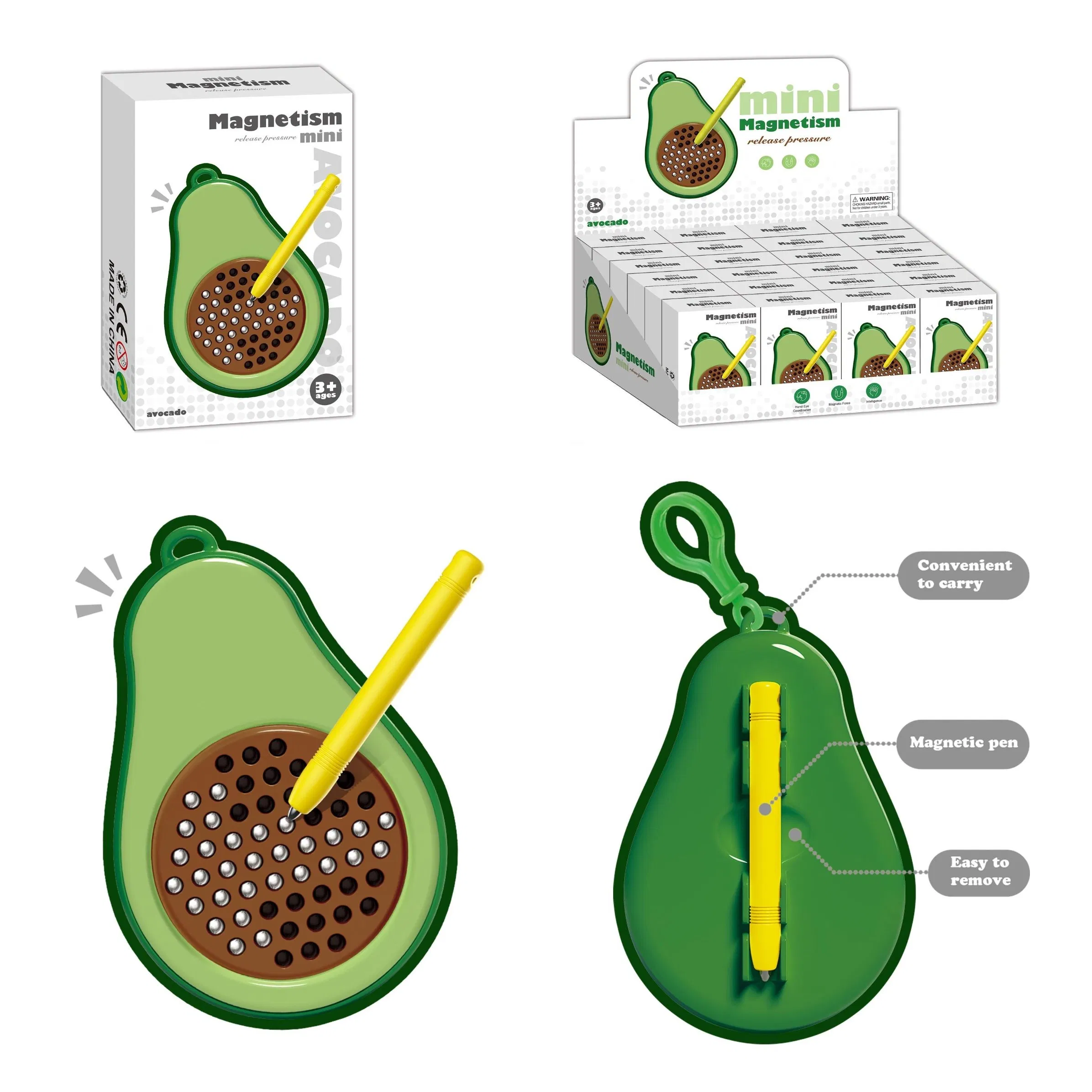 DIY Painting Toys Fruit Shape Play Games Magnetic Ball Magnetic Drawing Board Educational Painter Gift Toys for Baby