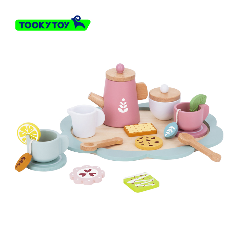 Joyful Afternoon Tea Children's Toy Set Wooden Kitchen Toys Pretend Toy Kids Role Play Toy