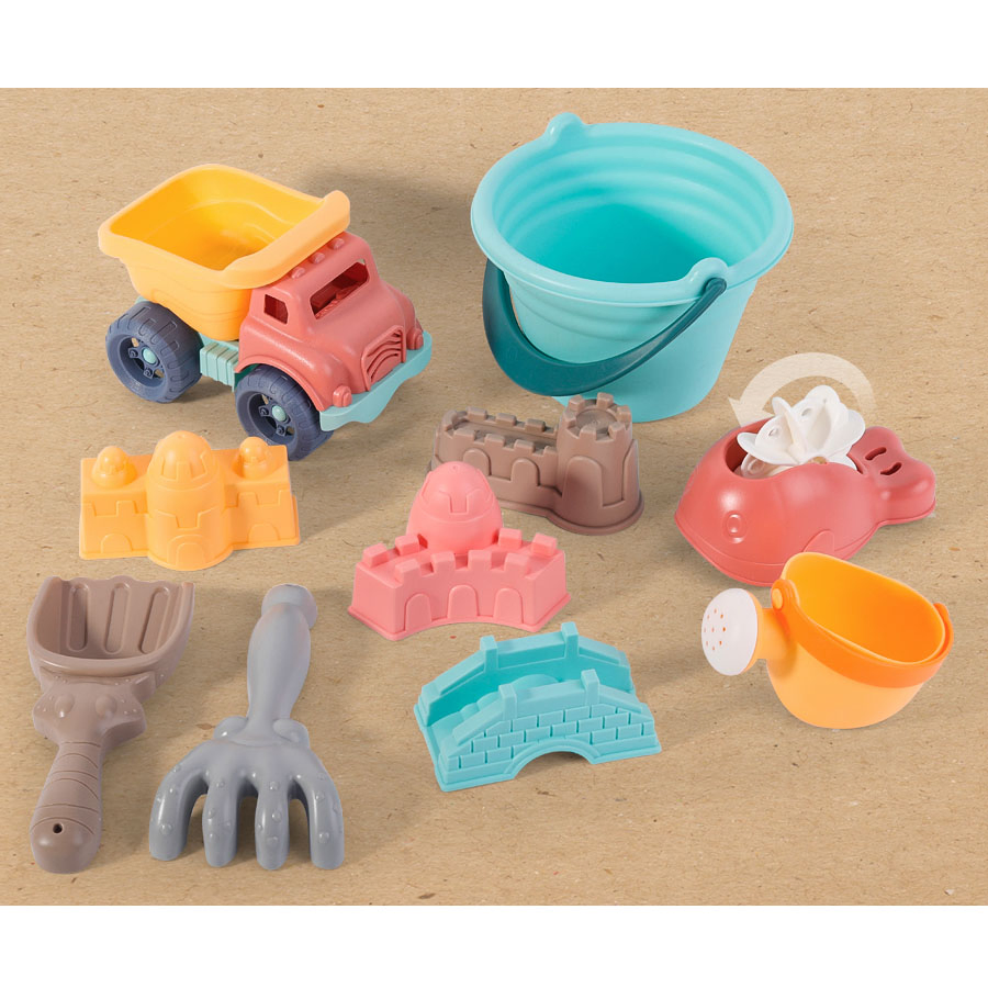 Summer Environmental Protection Seaside Summer Children′ S Toys Beach Soft Glue ATV 10-Piece Entertainment Toys