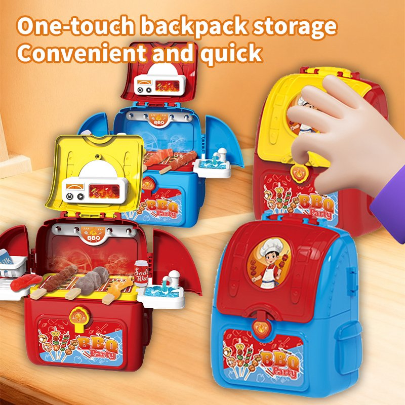 Mini Pretend Play Doctor Kitchen Interactive Makeup Dress up Beauty Girl Boy Animal Toy with Storage Bag