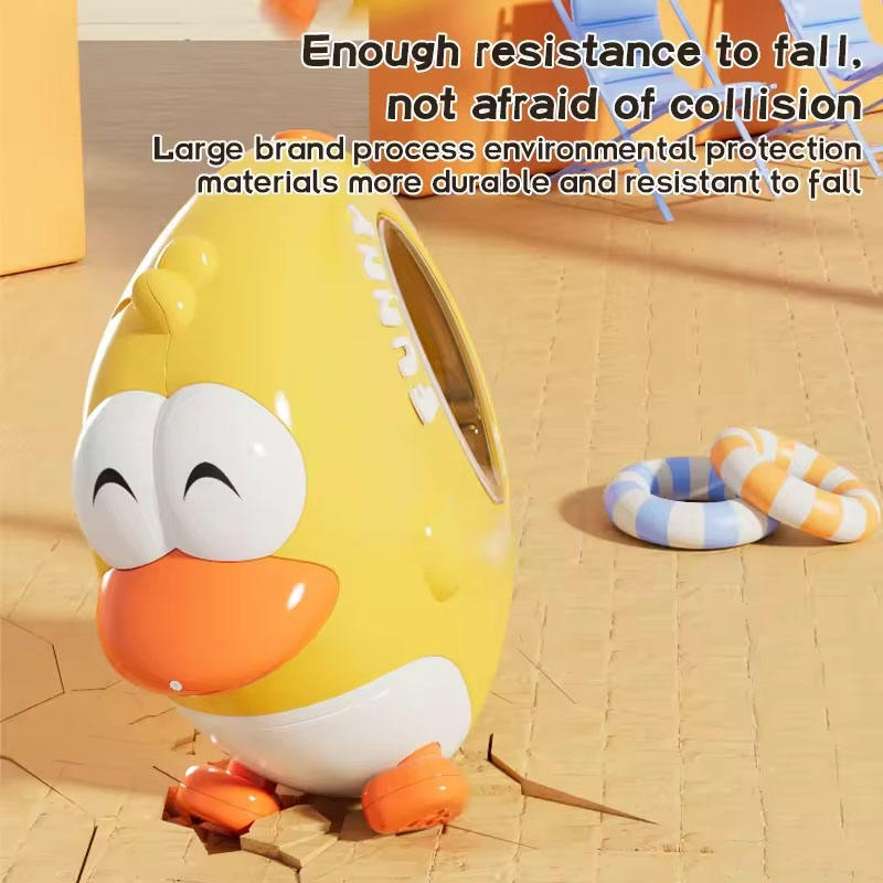 Handheld Large Capacity Auto High-Pressure Continuous Shoot Electric Water Guns Plastic Cartoon Little Yellow Duck - Summer Outdoor Water Toy