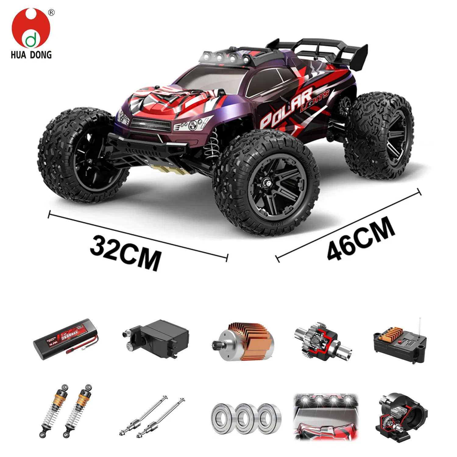 Wholesale Plastic Toys Big Size RC Car 1/10 Scale RC Car Kids Toy High-Speed Motor RC Car Remote Control Racing Car Toy 4WD Electric High-Speed RC Car Toys