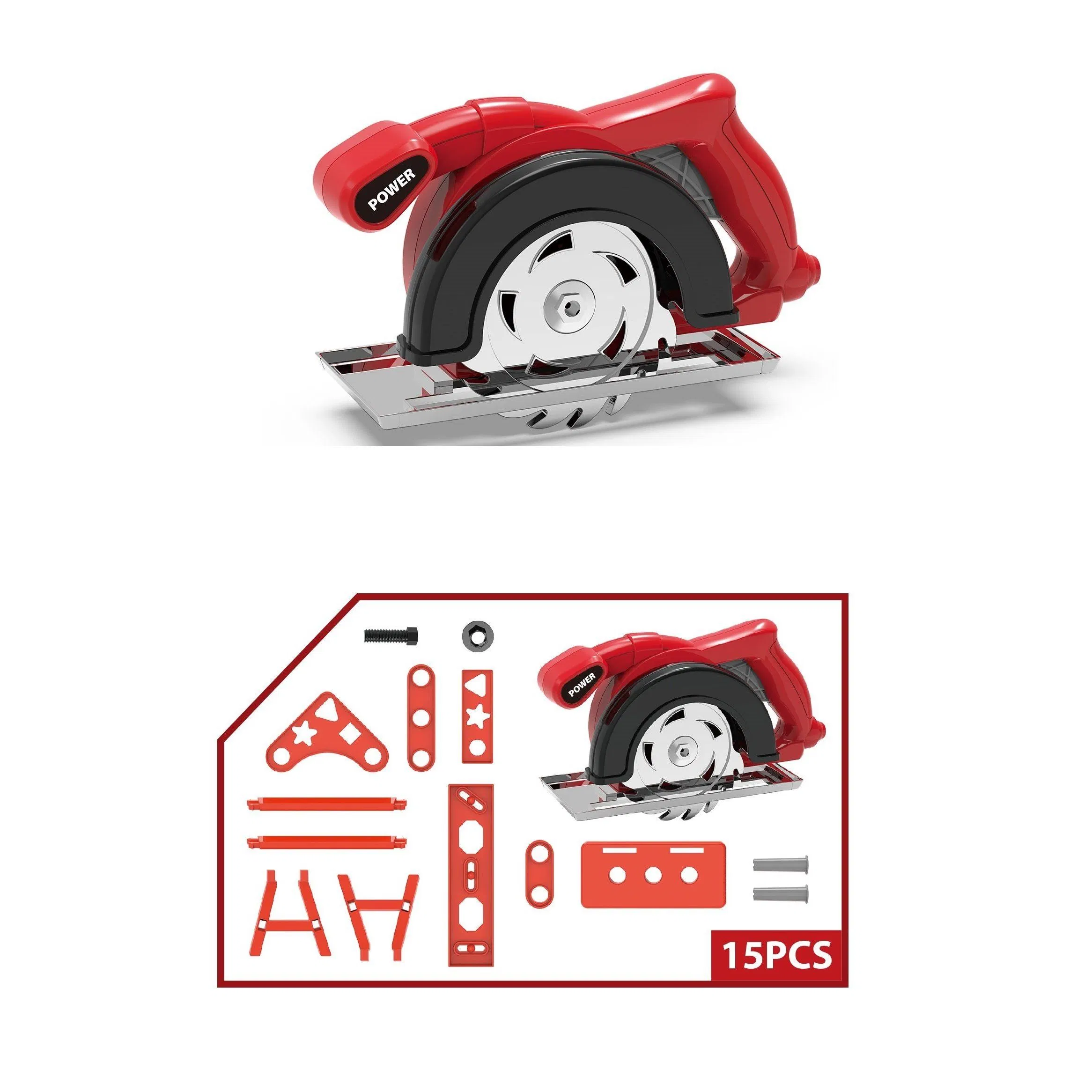 Artificial Inertial Tool Cutterbar Screw Set Cutting Machine Toy Tool Set Helper Tool Toy Fix Toys Pretend Play House Repair Play Toys