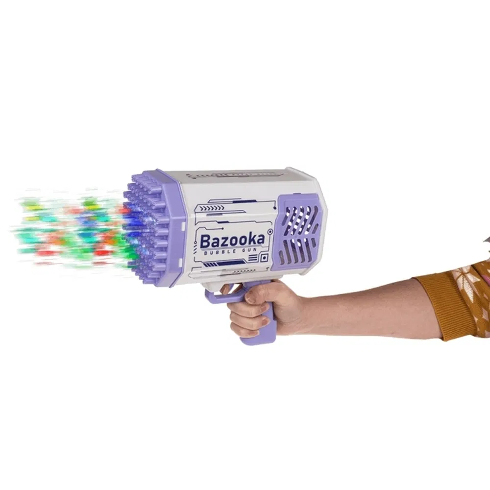 1200mAh Rechargeable Bazooka Bubble Machine Toy for Summer Garden Fun