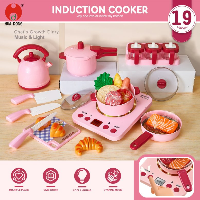 Factory Direct Wholesale Children's Kitchen Toy Set Group Play Pretend Cooking Game High-Quality Plastic Educational Toy Imaginative Play Portable Set Kids Toys