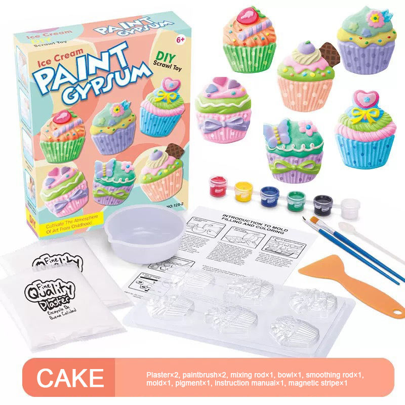 DIY Animal Plaster Style Painting Set Kids Art Drawing Craft Toys