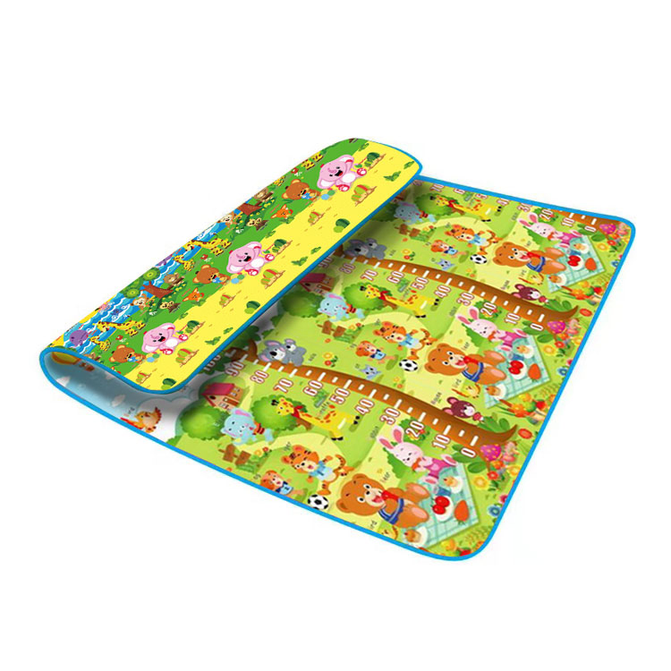 Educational Colourful Tasteless Durable Portable Folding Cartoon Foam Baby Kid Children Play Game Floor Mat Toy