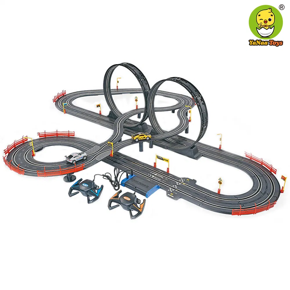Wholesale Kids High Speed Track Rail Racing Game Remote Control Slot Car Toys