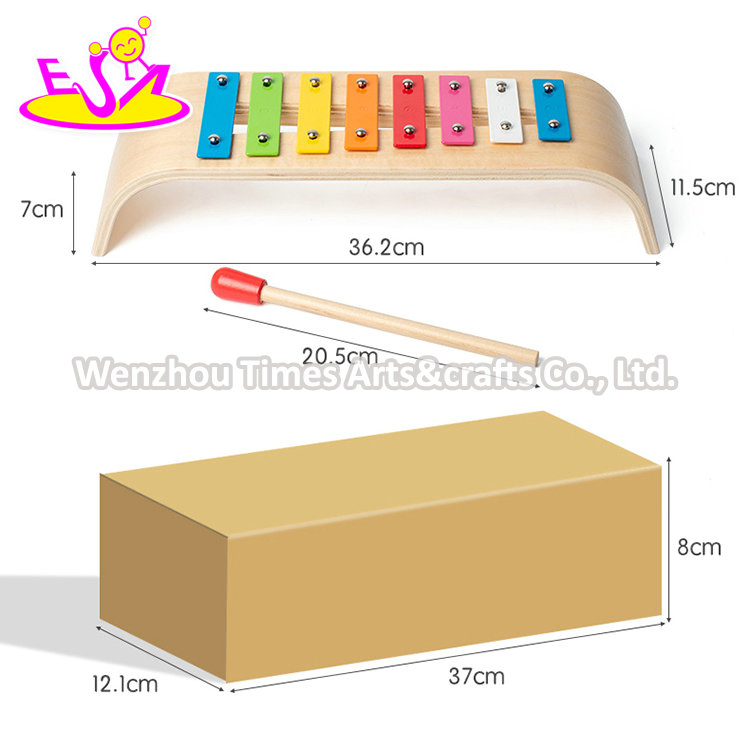 Montessori Musical Instrument 8 Notes Wooden Xylophone Toy for Kids W07c110