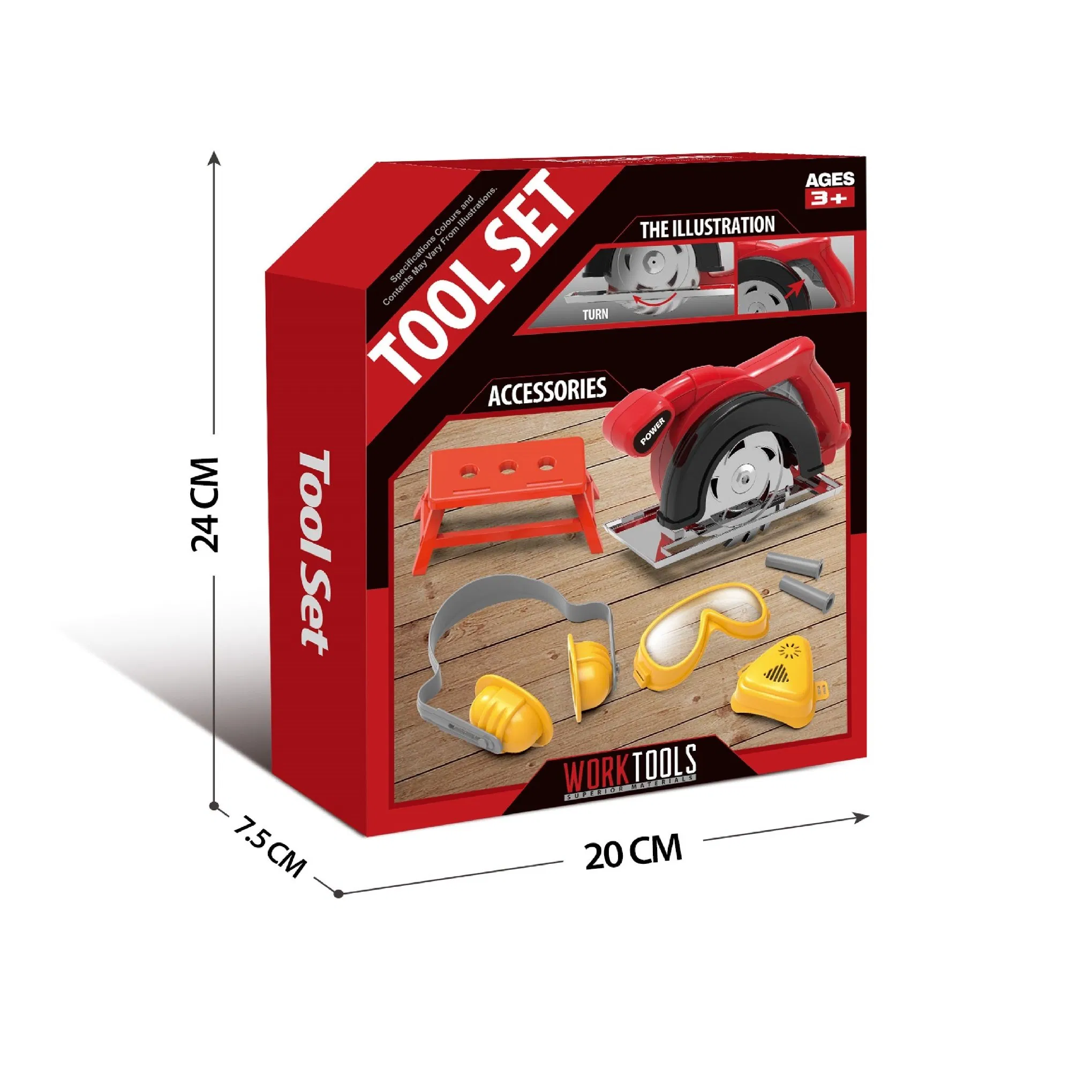 Artificial Inertial Tool Cutterbar Screw Set Cutting Machine Toy Tool Set Helper Tool Toy Fix Toys Pretend Play House Repair Play Toys