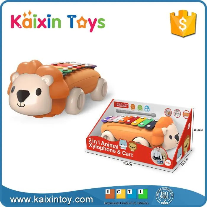 Baby Toy 2in1 Percussion Musical Instruments 8 Keys Metal Xylophone