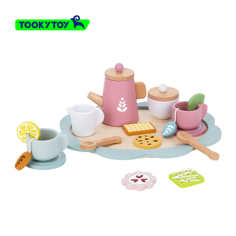 Joyful Afternoon Tea Children's Toy Set Wooden Kitchen Toys Pretend Toy Kids Role Play Toy