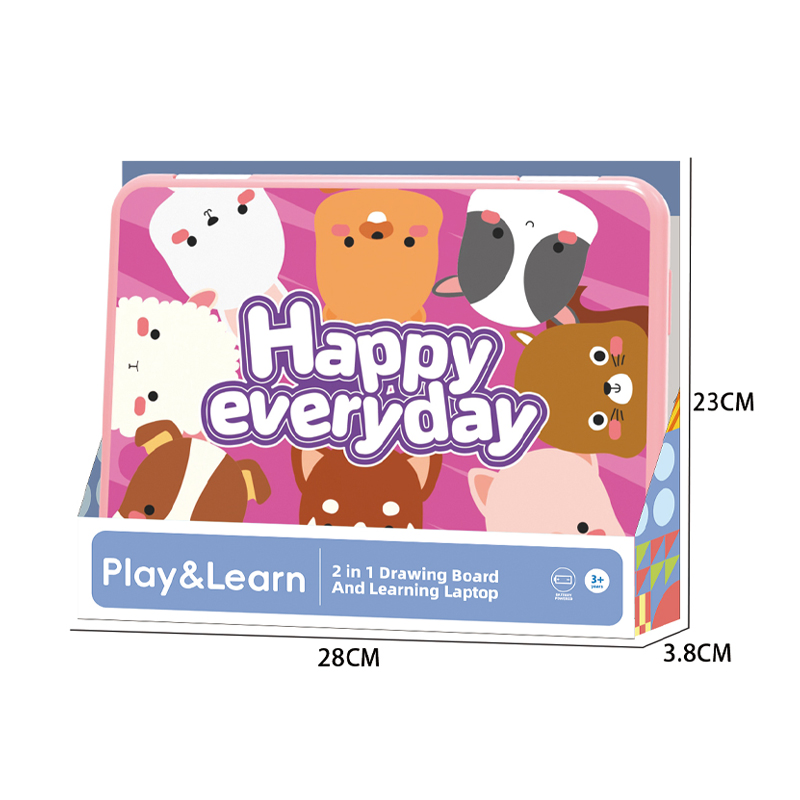 QS Toys Children's Drawing Board Learning Machine Double Function Intelligent Learning Machine Multifunctional Story Machine