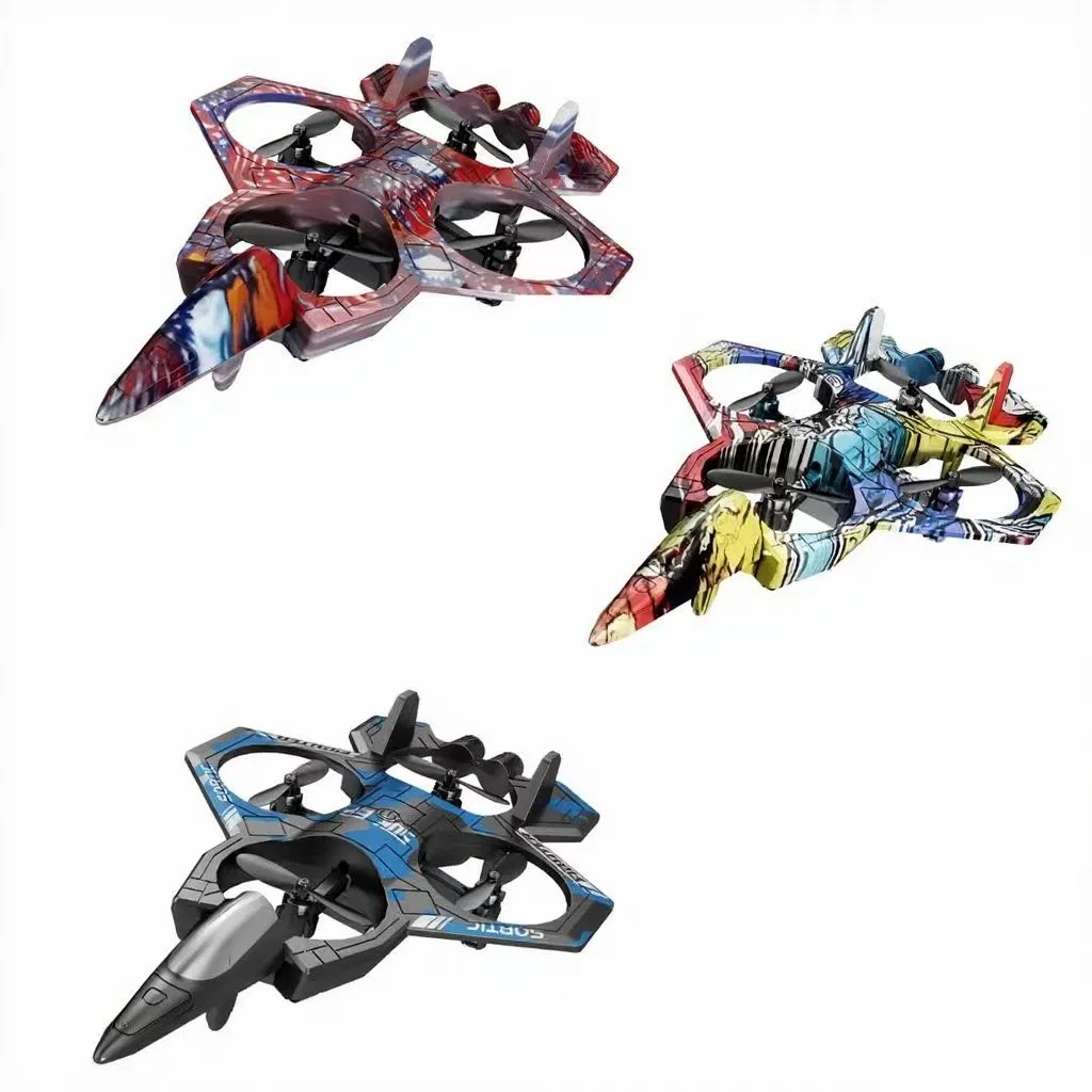 RC Toy Plane 2.4G Remote Control Foam Aircraft Toy Four Axis Stunt Tumbling Fighter Charger Batteries Electric Plane ABS Airplane Wholesale Toys Brinquedos Infa