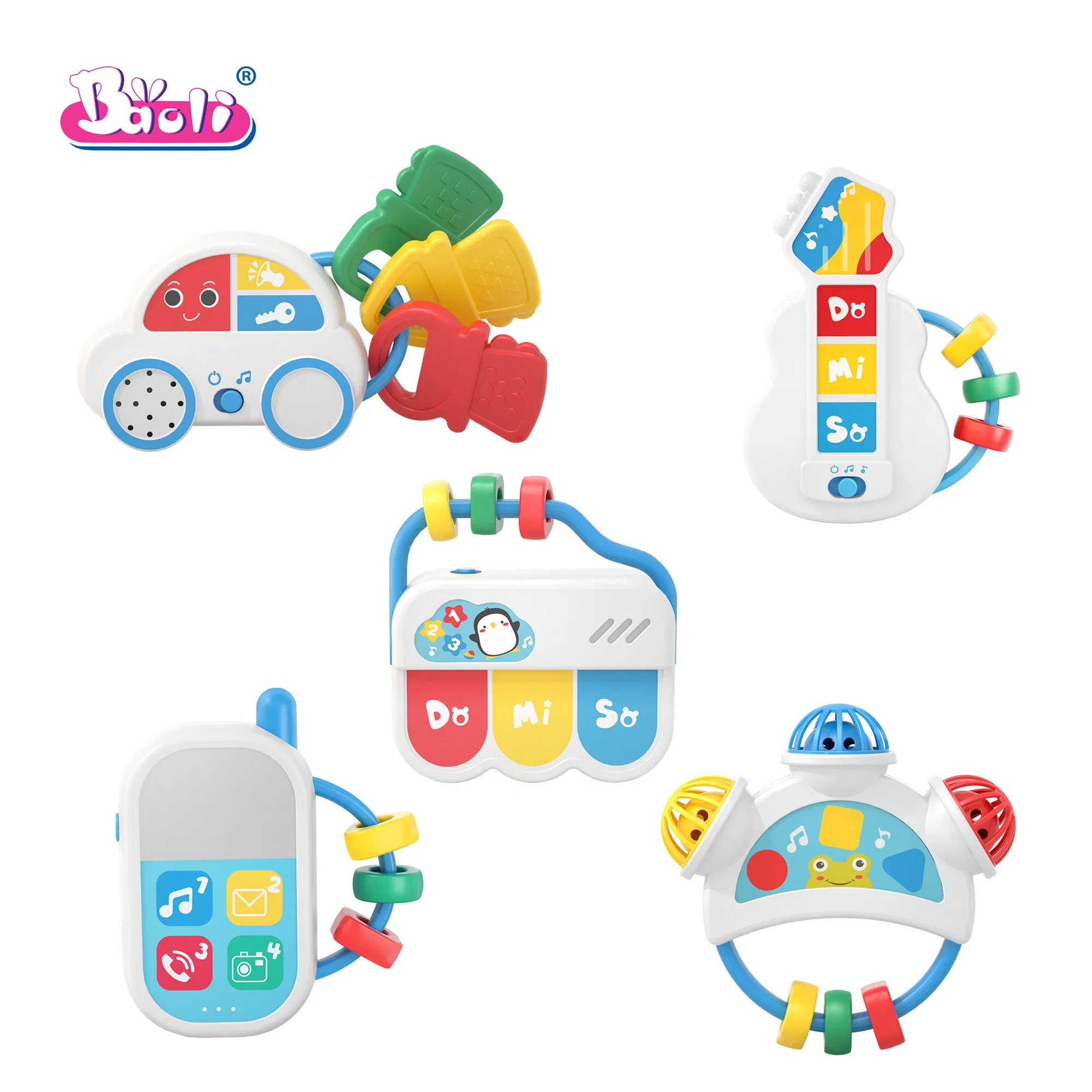 Baoli Baby Toy Musical Rattle Newborn Infant Tambourine Hand Rattle Toy