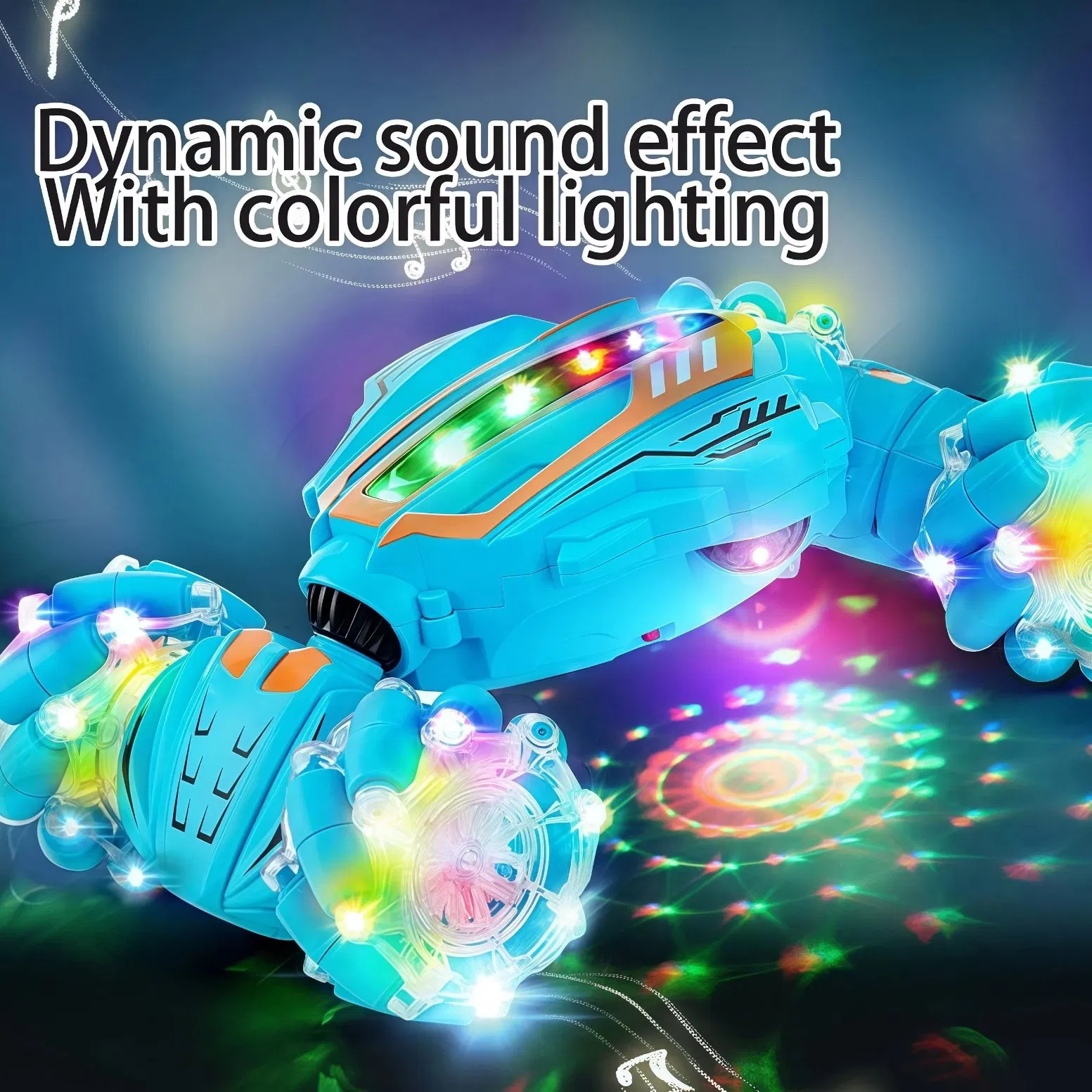 Children Toys 4WD Remote Control Stunt Car for Kids Gesture-Sensing Twist Vehicle with Lights Music &amp; off-Road Function Kids Toy