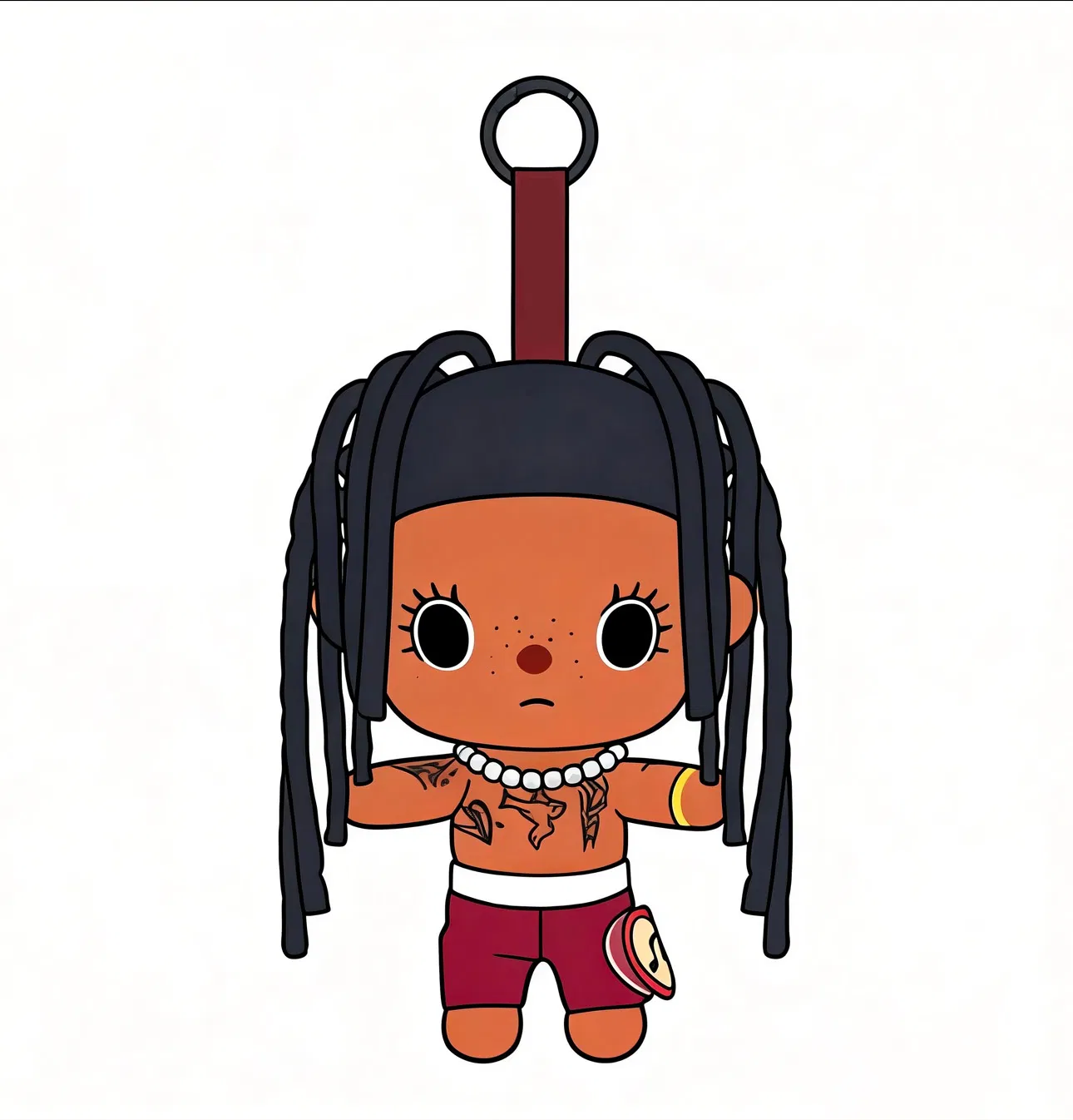 Boutique OEM Customized Stuffed Animal Plush Keychain Toy with NFC