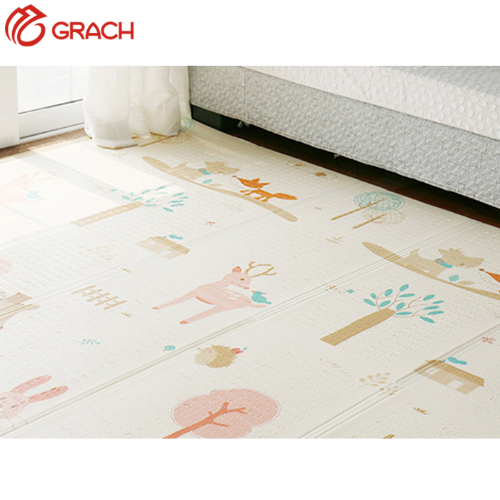 Educational Colourful Tasteless Durable Portable Folding Cartoon Foam Baby Kid Children Play Game Floor Mat Toy