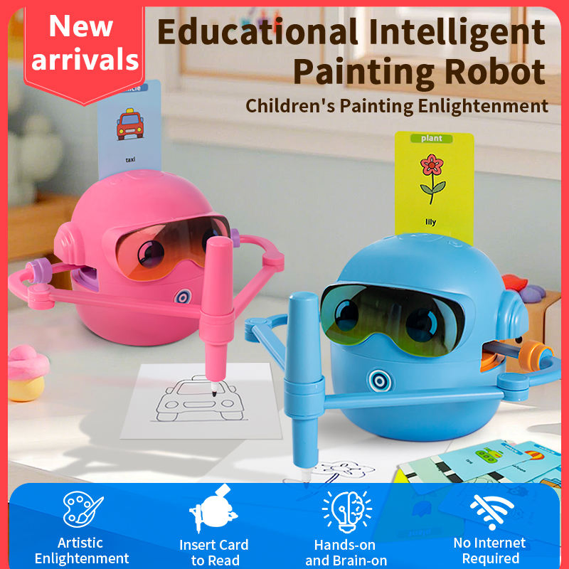 New Arrival Intelligent Drawing Robot Toy for Kids Early Education Toy Drawing Robot for Children Gift Set