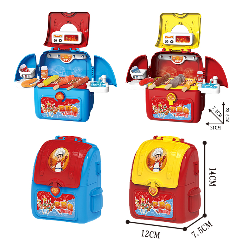 Mini Pretend Play Doctor Kitchen Interactive Makeup Dress up Beauty Girl Boy Animal Toy with Storage Bag